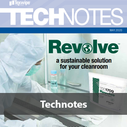 Texwipe Revolve Technotes of the sustainable solution for your cleanroom